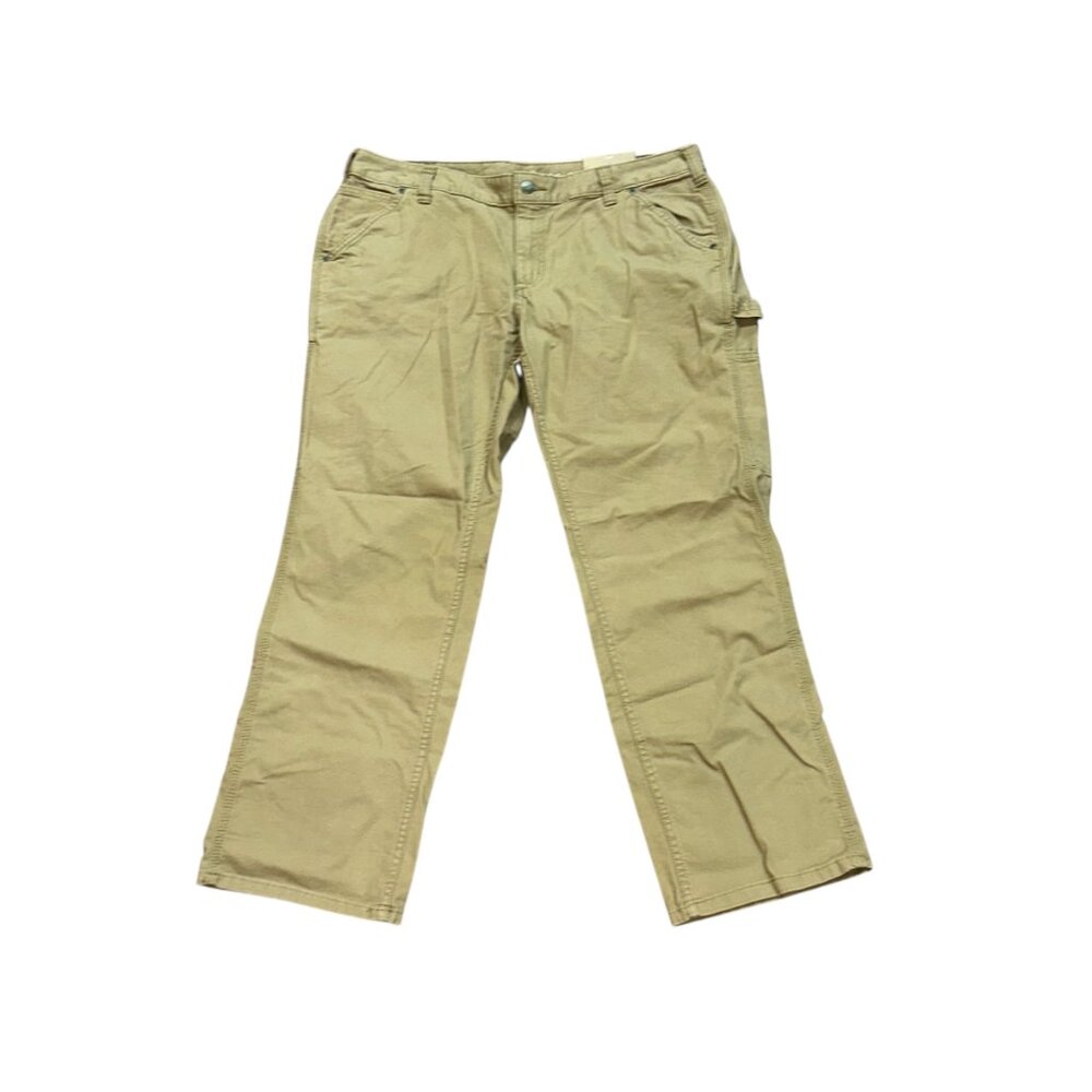 Carhartt Original Fit Straight Leg Crawford Pant 16 Short Tan High Rise Cargo‎